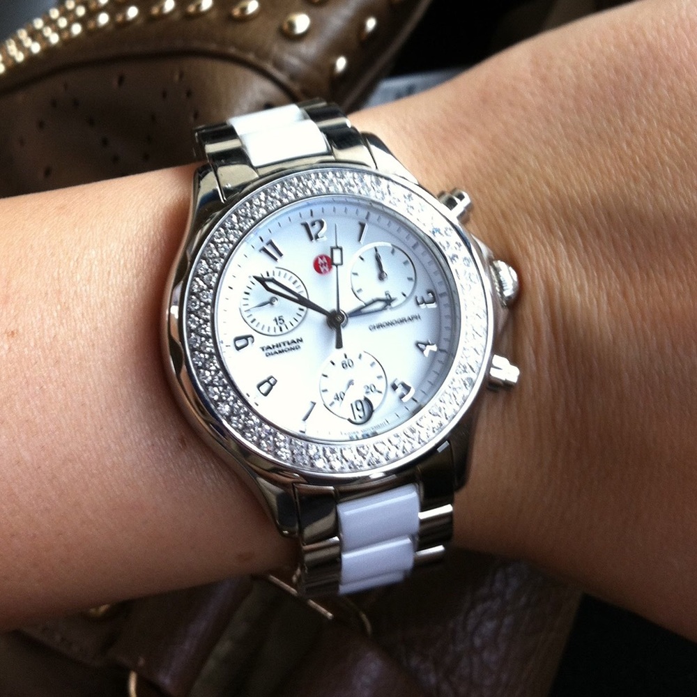 Michele Tahitian - White Diamond Watch